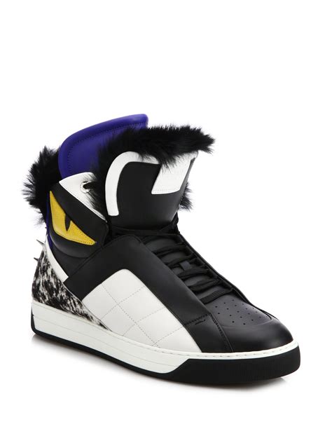 fendi monster sneakers sale 2017|high top fendi sneakers.